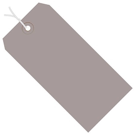 Bsc Preferred 6 1/4 x 3 1/8'' Gray 13 Pt. Shipping Tags - Pre-Strung, 1000PK BUY00026462